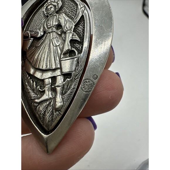 Danforth Pewter Maids A Milking 12 Days Of Christmas Ornament Silver Tone - Picture 5 of 16